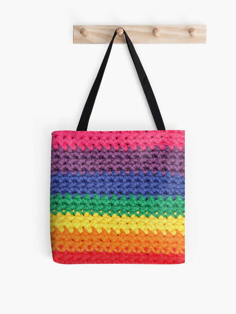 Crochet Rainbow Tote Bag for Sale by cookiemartin