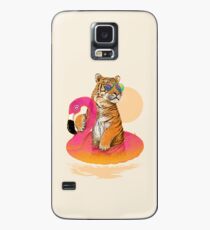 Funda/vinilo para Samsung Galaxy Chillin, tigre flamenco