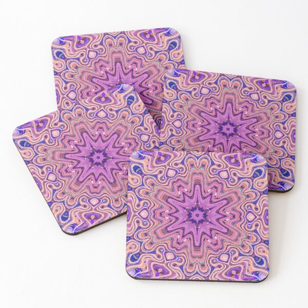 Item preview, Boho Vibes Abstract Mandala Maximalism Hippie Style Eclectic Mix of Lilac Blue Purple Pink 6 of 16 designed and sold by Beachy.