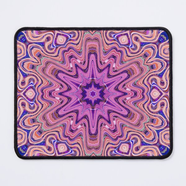 Item preview, Boho Vibes Abstract Mandala Maximalism Hippie Style Eclectic Mix of Lilac Blue Purple Pink 6 of 16 designed and sold by Beachy.