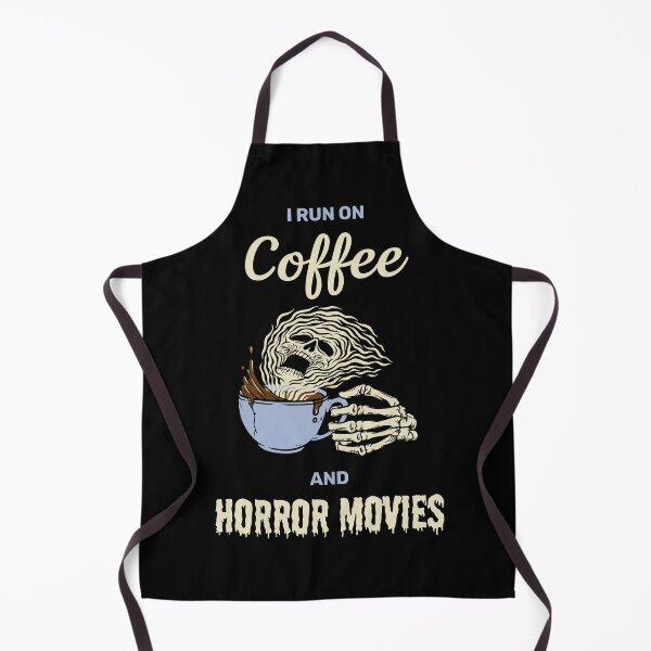 Item preview, I run on coffee and horror movies funny creepy halloween design designed and sold by absolutdesign.