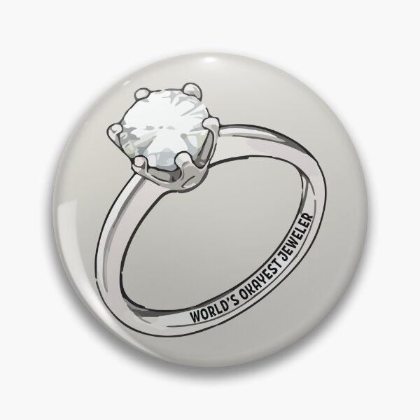 Item preview, World's okayest jeweler funny metalsmith diamond ring jewelry making meme designed and sold by MetalicBabe.