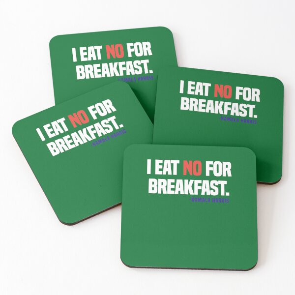 Item preview, Kamala Harris I Eat No For Breakfast Logo Cheap Tee Logo Love white designed and sold by isshyjoraevo.