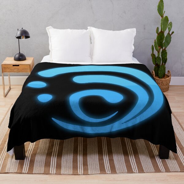 Item preview, Genshin Impact Symbol Element Water Hydro Fontaine - Vibrant Colours Neon Glow designed and sold by Fregoulix.