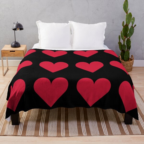 Item preview, Large RED and BLACK LOVE HEARTS designed and sold by RachelMacht.