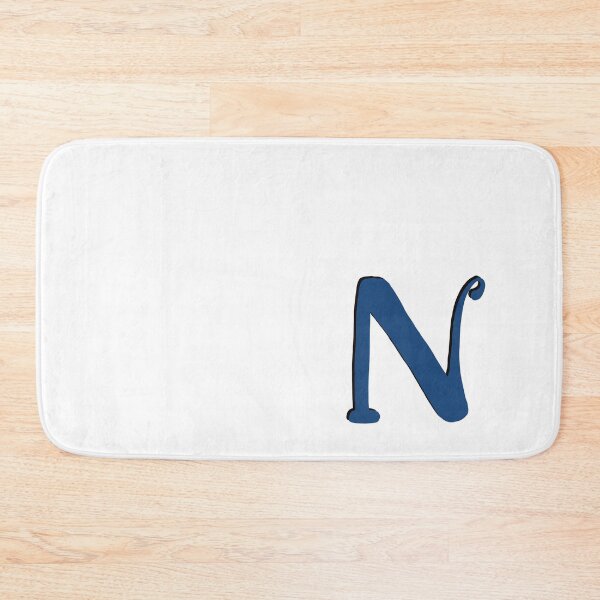 Item preview, Letter N blue initial monogram alphabet capital N designed and sold by Antique-Gifts.
