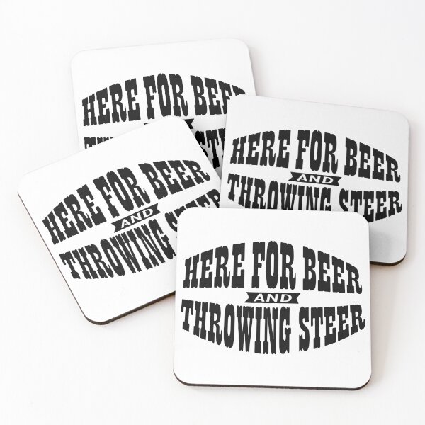 Item preview, Bulldoggers Humor - Here For Beer And Throwing Steer designed and sold by handsoftime2020.