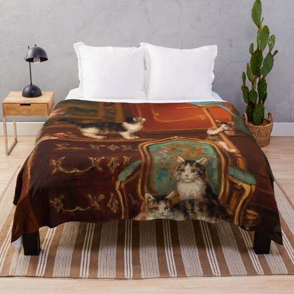 Item preview, Gatos jugando con un loro | Julio Le Roy | 1860 arte animal designed and sold by CJET.