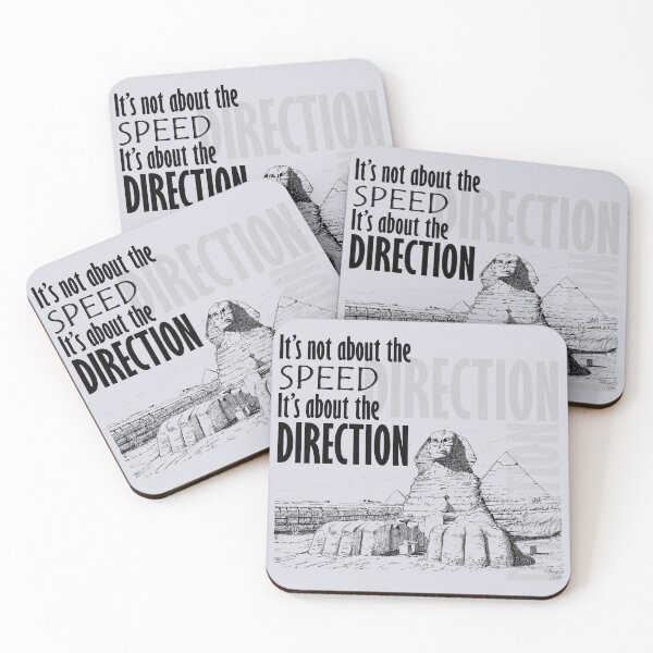 Item preview, Direction It's Not About The Speed It's about the Direction Grey Background designed and sold by SpiritGifts.