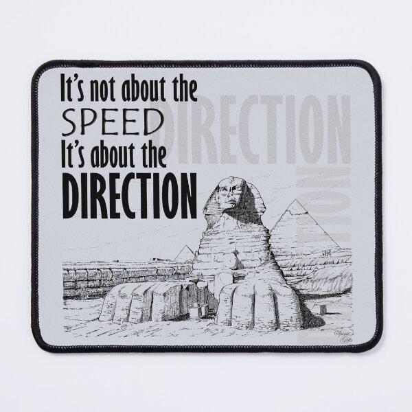 Item preview, Direction It's Not About The Speed It's about the Direction Grey Background designed and sold by SpiritGifts.