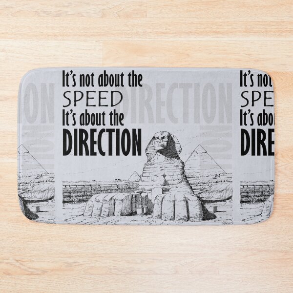 Item preview, Direction It's Not About The Speed It's about the Direction Grey Background designed and sold by SpiritGifts.