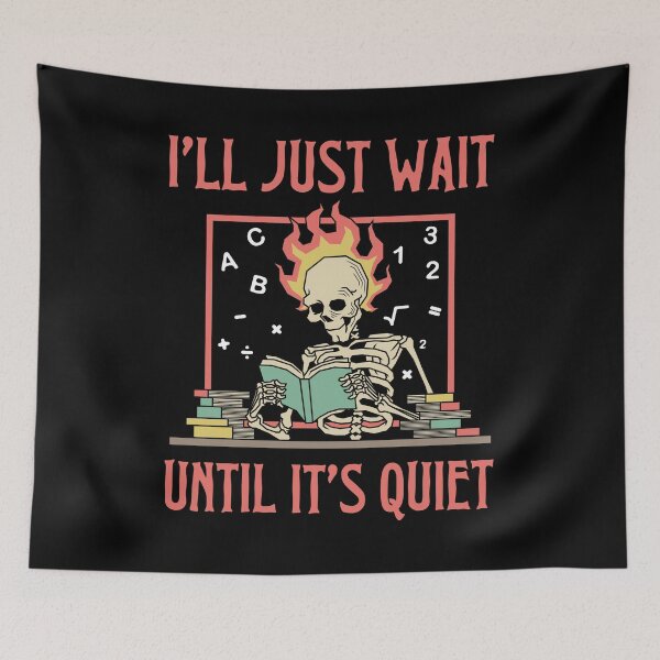 Item preview, I'll Just Wait Until It's Quiet Skeleton designed and sold by mrxova.