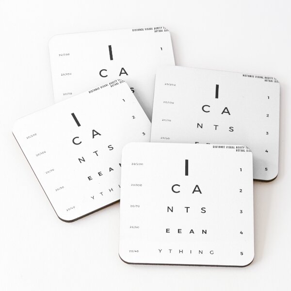 Item preview, I Can't See Anything Funny Snellen Eye Test Chart designed and sold by ColdPhelps.
