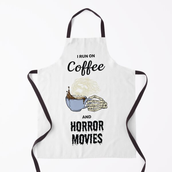 Item preview, I run on coffee and horror movies funny creepy halloween design designed and sold by absolutdesign.