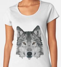 Kristalliner Wolf Frauen Premium T-Shirts