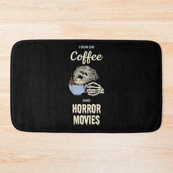Item preview, I run on coffee and horror movies funny creepy halloween design designed and sold by absolutdesign.