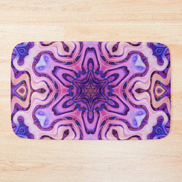 Item preview, Boho Vibes Abstract Mandala Maximalism Hippie Style Eclectic Mix of Lilac Blue Purple Pink 7 of 16 designed and sold by Beachy.
