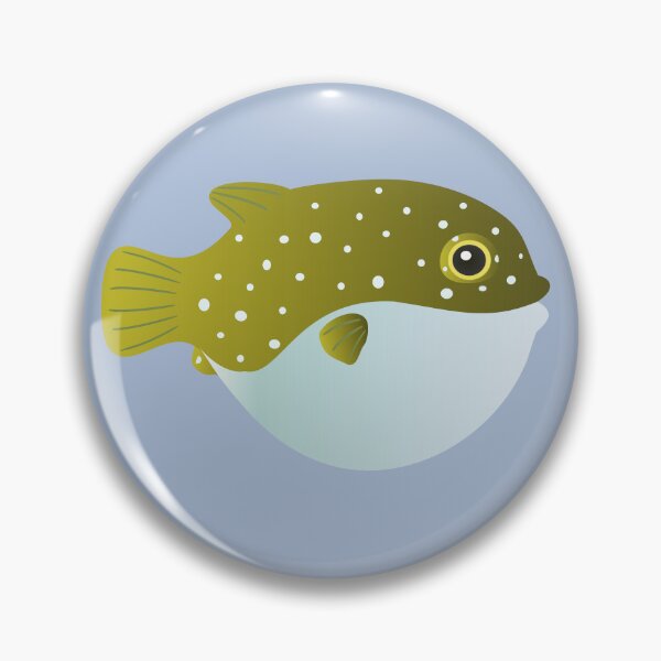 Item preview, puffer fish blow fish cute pufferfish designed and sold by MiraNomegusta.