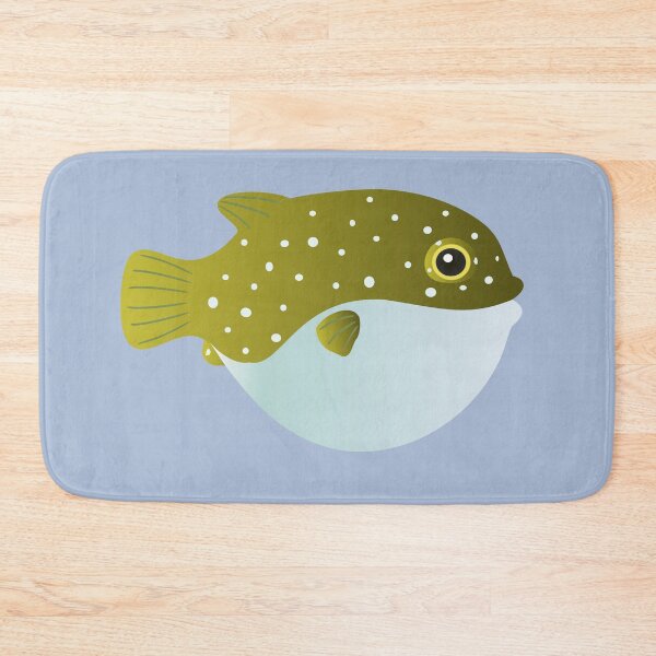 Item preview, puffer fish blow fish cute pufferfish designed and sold by MiraNomegusta.