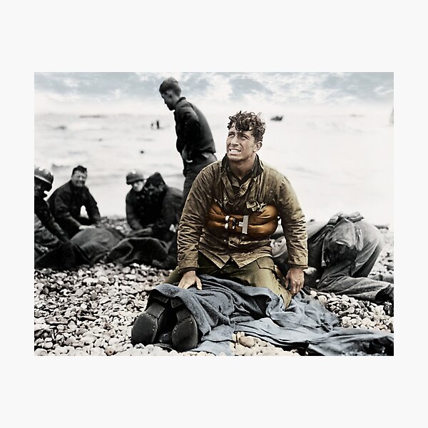 Item preview, D-Day Rescue, Omaha Beach, 1944 (colourised) designed and sold by Wesley de Mezieres.