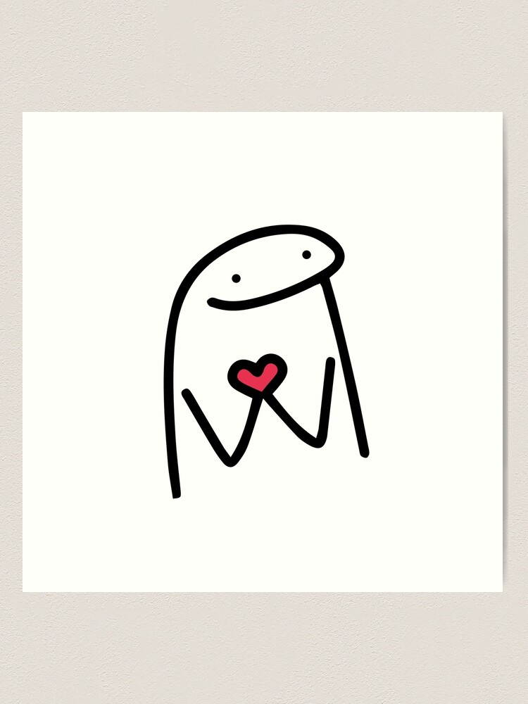 Flork in love meme | Art Board Print