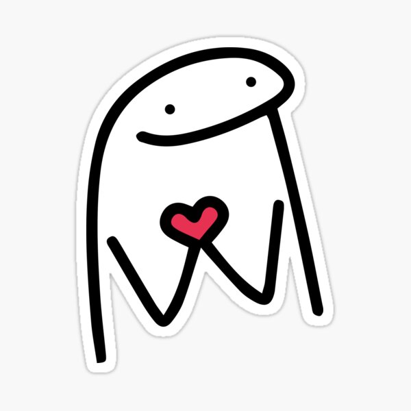 Set stickers flork meme Love 1 | Magnet