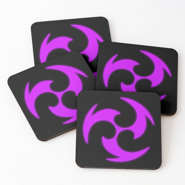 Item preview, Genshin Impact Symbol Element Electro Lightning - Inazuma - Vibrant Colours Neon lLow designed and sold by Fregoulix.