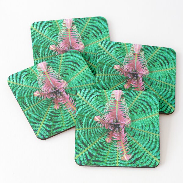 Item preview, Pink and Green Fern designed and sold by honeyandhive.