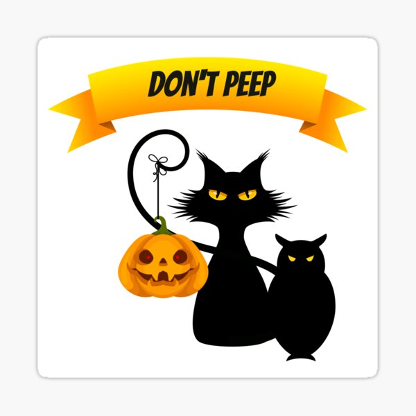 Item preview, Halloween, spooky, whitch, gothic , don'tpeep designed and sold by Lessonsprint.
