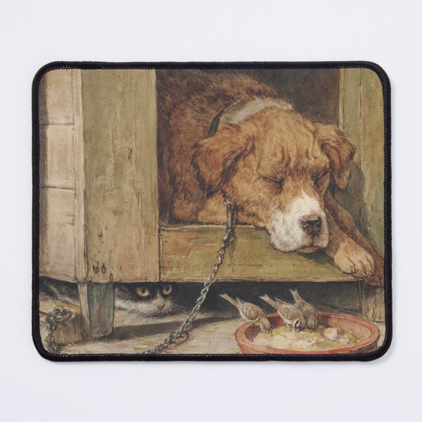 Item preview, Dangerous Ground | Henriette Ronner-Knip | 1900 Animal Art designed and sold by CJET.