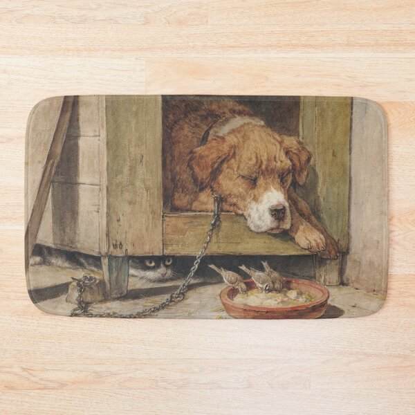 Item preview, Dangerous Ground | Henriette Ronner-Knip | 1900 Animal Art designed and sold by CJET.