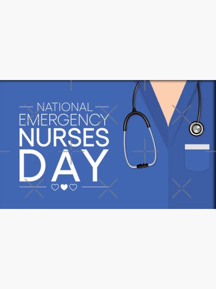 "National Emergency Nurse’s Day" Sticker for Sale by vaskebros Redbubble