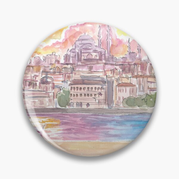 Item preview, Istanbul Turkey Amazing City View with Skyline and Tea designed and sold by artshop77.