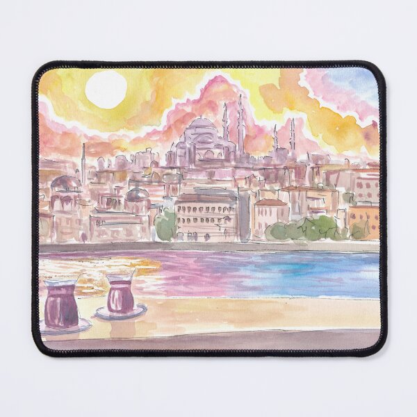 Item preview, Istanbul Turkey Amazing City View with Skyline and Tea designed and sold by artshop77.