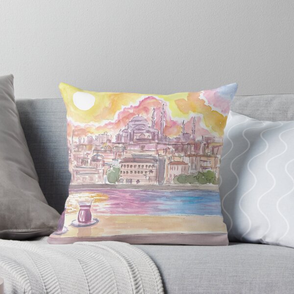 Item preview, Istanbul Turkey Amazing City View with Skyline and Tea designed and sold by artshop77.