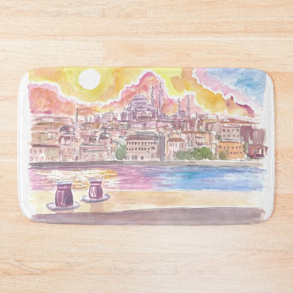 Item preview, Istanbul Turkey Amazing City View with Skyline and Tea designed and sold by artshop77.