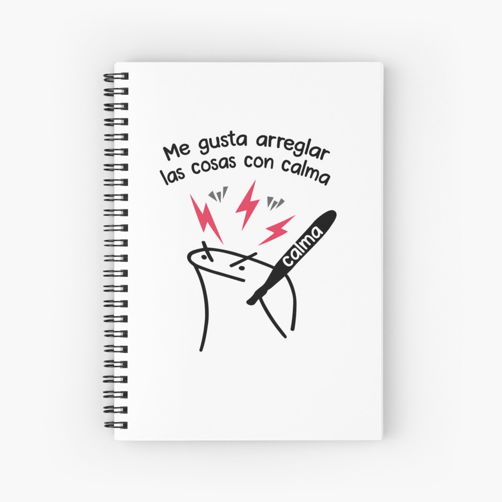 "Flork con calma meme" Spiral Notebook for Sale by LatinoPower Redbubble