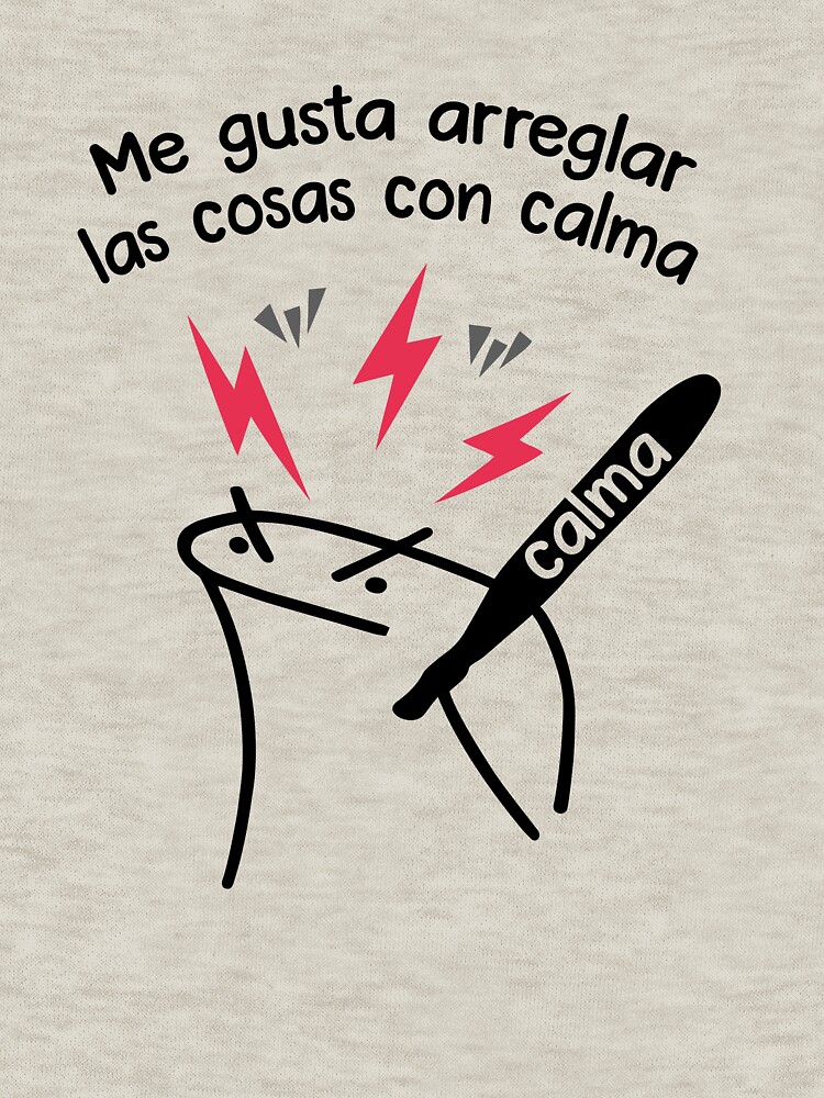 Flork con calma meme Zipped Hoodie