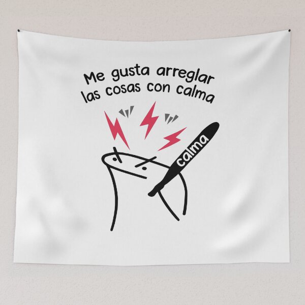 Item preview, Flork con calma meme designed and sold by LatinoPower.