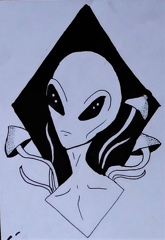 Pin de Sebastiao José en Imagens  Dibujos simples tumblr, Aliens dibujo,  Arte sencillo