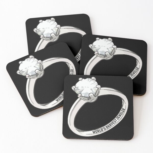 Item preview, World's okayest jeweler funny metalsmith diamond ring jewelry making meme designed and sold by MetalicBabe.