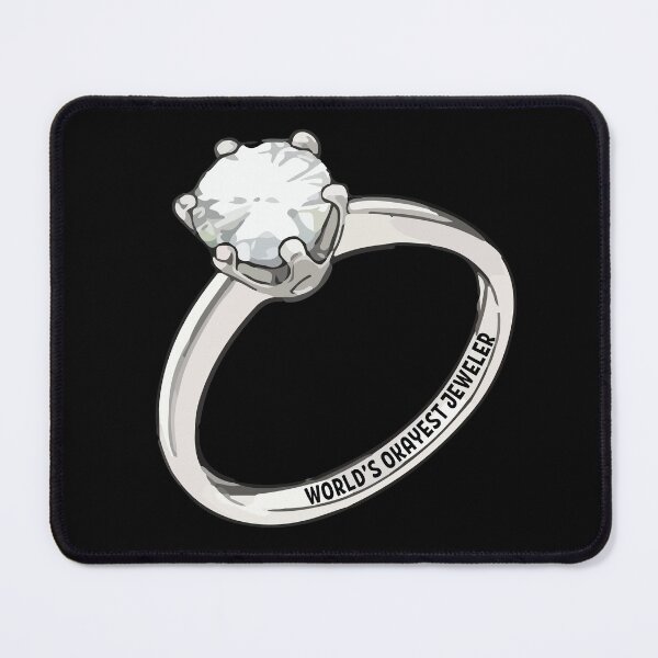 Item preview, World's okayest jeweler funny metalsmith diamond ring jewelry making meme designed and sold by MetalicBabe.