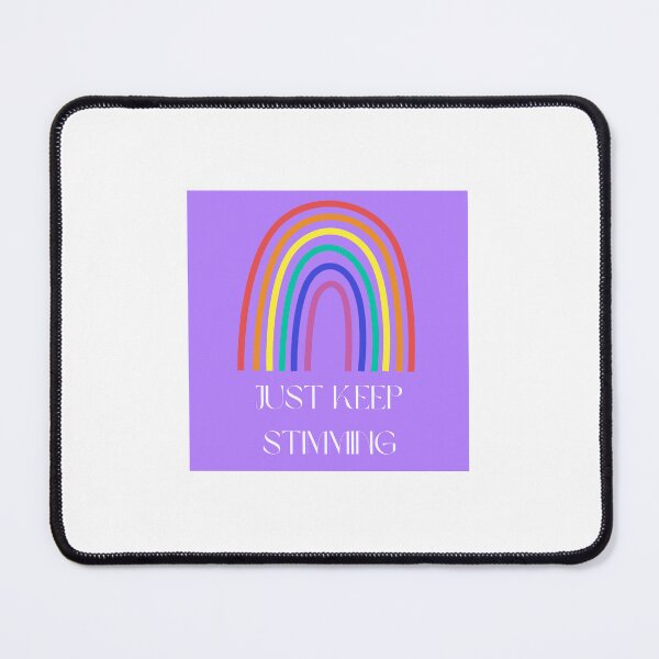 Item preview, just keep stimming - lavender and rainbow designed and sold by snail-galaxy.