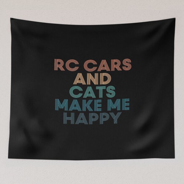 Item preview, RC Cars And Cats Make Me Happy- Gift for RC Cars & Cats Fans designed and sold by kindxinn.