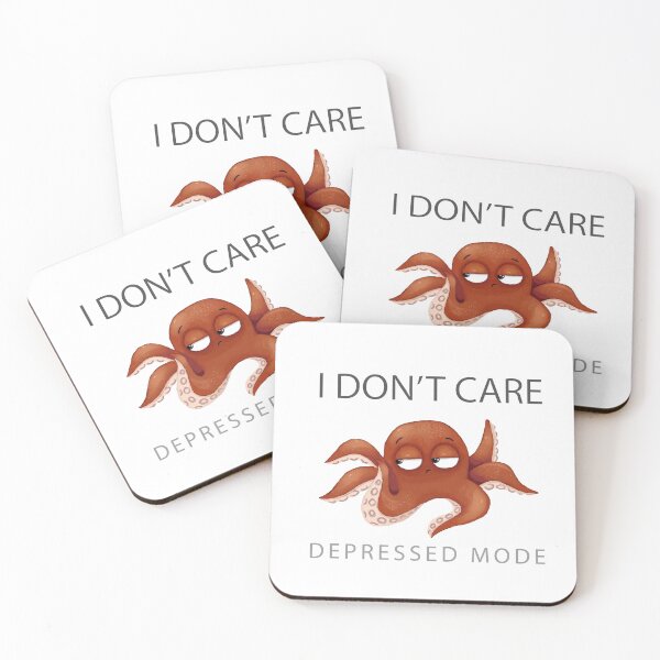 Item preview, I don't care / Depressed Mode / Depressed OCTOPUS designed and sold by studiotomris.