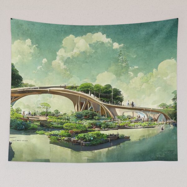 Item preview, Riverbank Bridge designed and sold by La-Paqui.