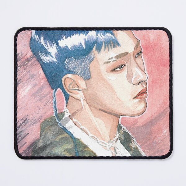 Item preview, Kim Hongjoong ATEEZ Watercolour Painting designed and sold by NiamhYoungArt.