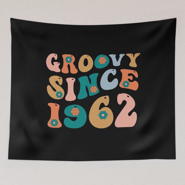 Aperçu de l'œuvre Groovy depuis 1962 | Fabriqué en 1962 | Anniversaire rétro 1962 | Rétro Groovy créée et vendue par AMINE  ★★★★★.
