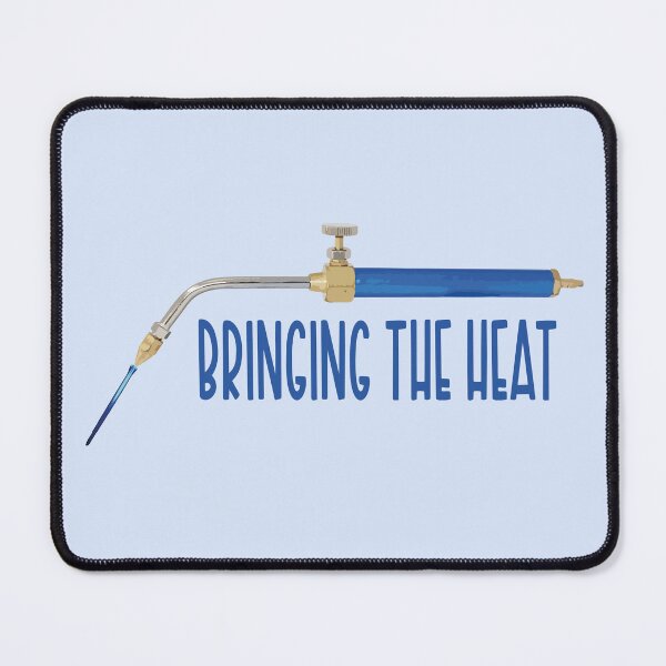 Item preview, Bringing the heat blue jewelry torch soldering tools metalsmith humor meme t-shirt designed and sold by MetalicBabe.