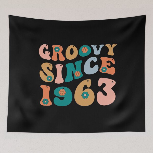 Item preview, Groovy Since 1963 | 61th Birthday | Retro Groovy Birthday designed and sold by AMINE  ★★★★★.